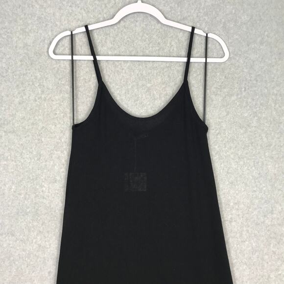 Zara Dress Womens Small Black Knit Loose Flowy Goth Tank Coastal Cover Up Preppy - Picture 2 of 12